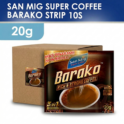 1 CASE - SAN MIG Super Coffee Barako Strip (20g x 10sachet) - 24 packs