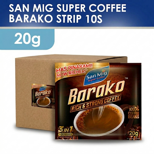 1 CASE - SAN MIG Super Coffee Barako Strip (20g x 10sachet) - 24 packs
