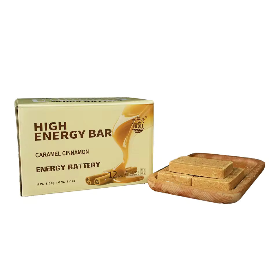 1 BOX - CARAMEL CINNAMON High Energy Bar (120gx12pcs) - Exp. Date 2045