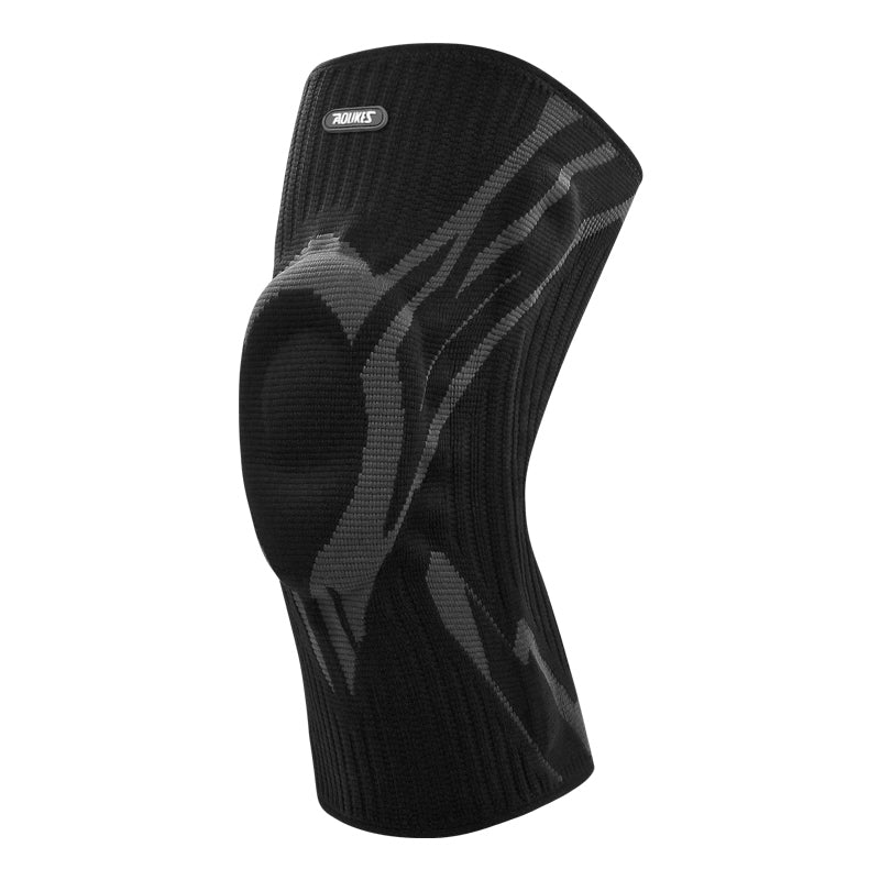 Aolikes 7730 Shock Absorption Knitted Knee Pads - Black