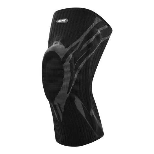 Aolikes 7730 Shock Absorption Knitted Knee Pads - Black