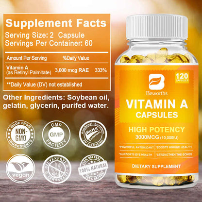 Beworths VITAMIN A CAPSULES - 30 pcs