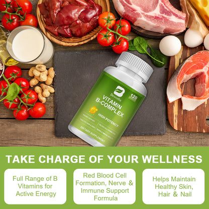 Beworths Whole Food B-Complex - 60 pcs