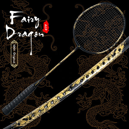 ALP SPORT 1pc FAIRY DRAGON - ALP SL Carbon Fiber Badminton Racket 4U 22-26lbs 85g