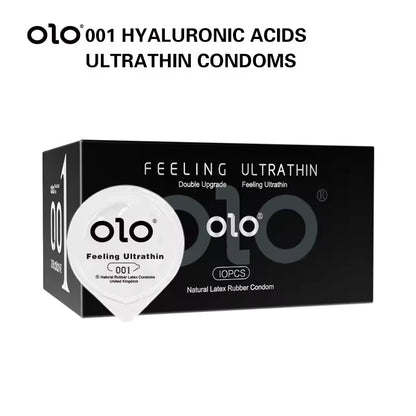 OLO 001 DELAY DRAGON CONDOM (10 PCS) - round packaging