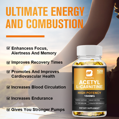 Beworths ACETYL L-CARNITINE HIGH POTENCY 1500MG - 30 pcs