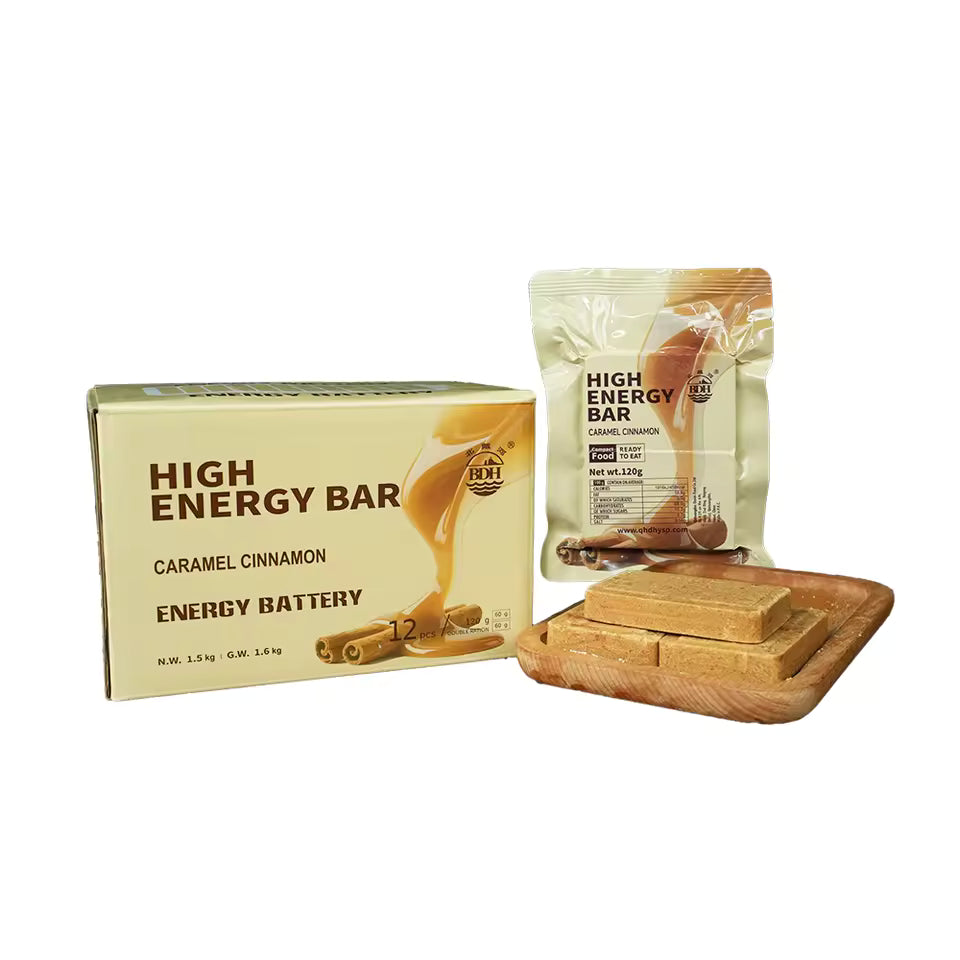 1 BOX - CARAMEL CINNAMON High Energy Bar (120gx12pcs) - Exp. Date 2045