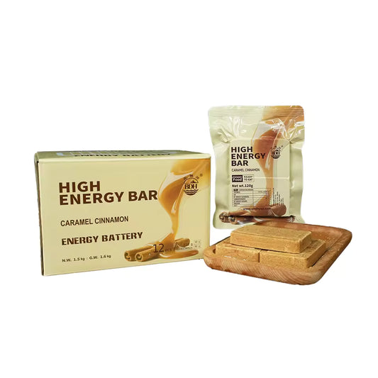 1 BOX - CARAMEL CINNAMON High Energy Bar (120gx12pcs) - Exp. Date 2045