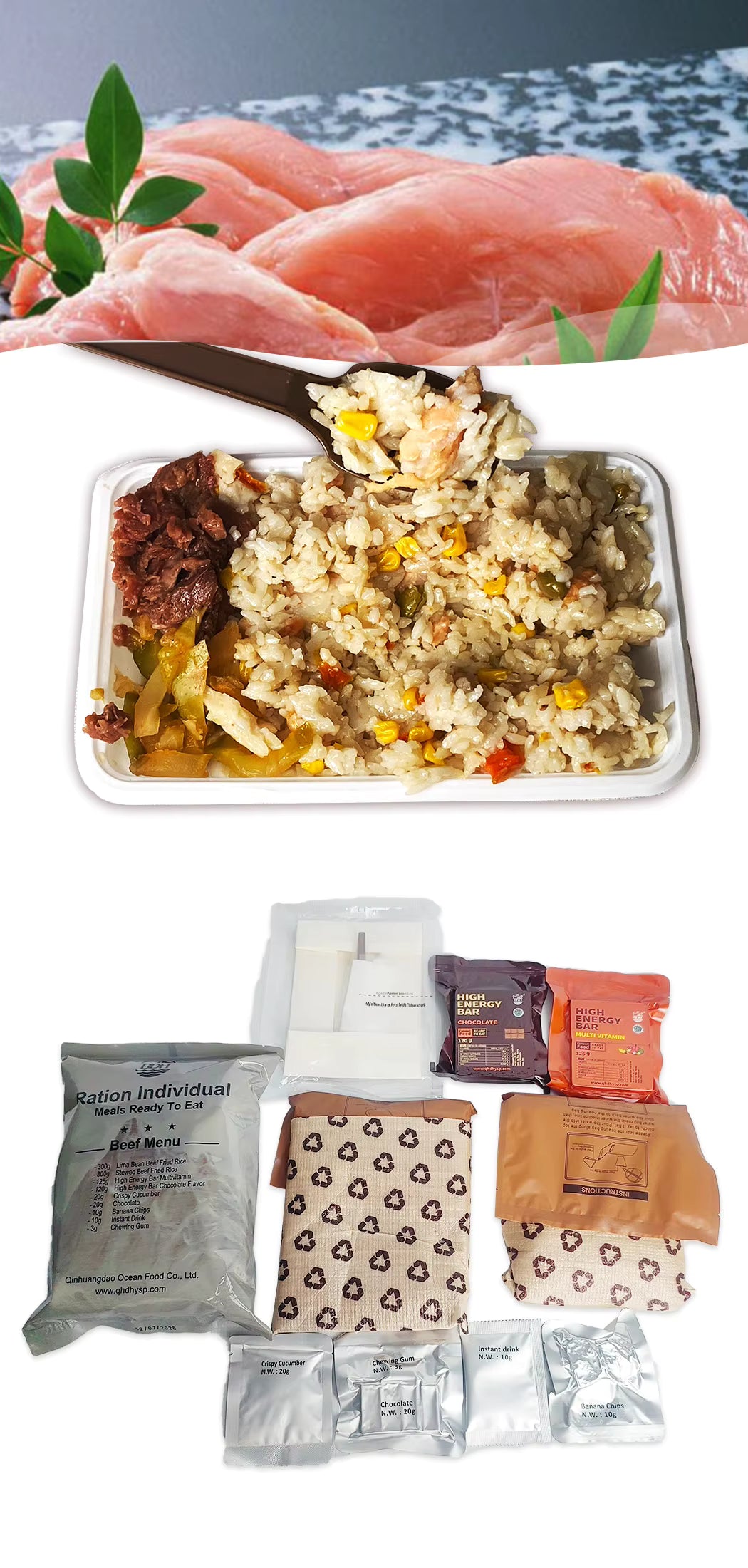 BDH READY TO EAT MEALS 908g - MRE food, survival food, military food - long shelf life