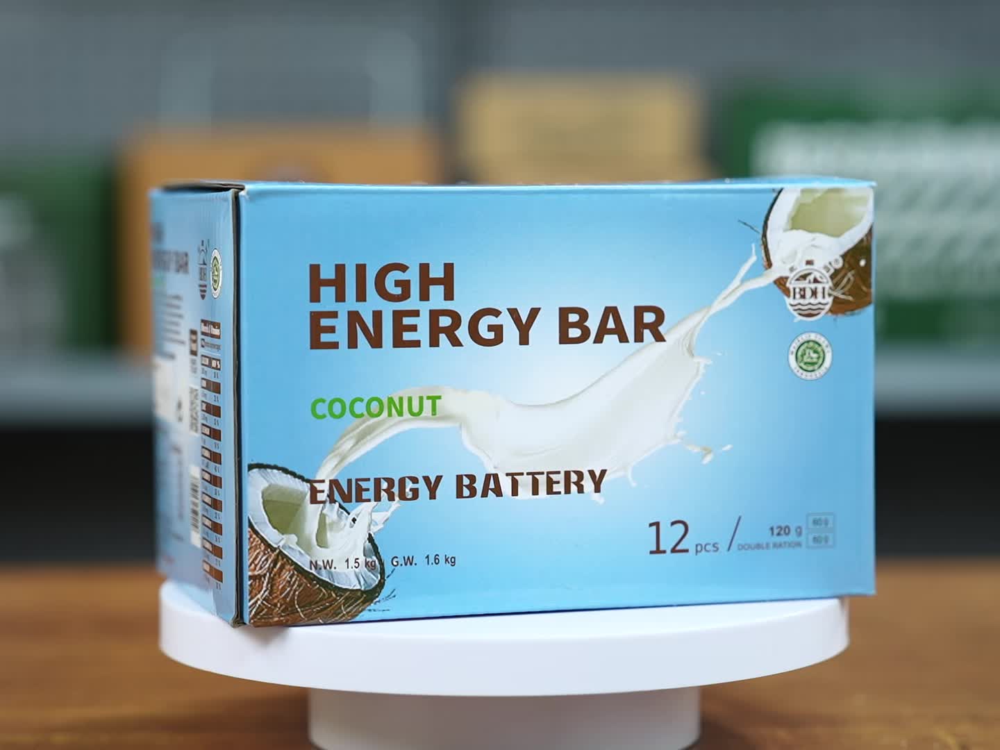 COCONUT High Energy Bar 120g x 12 pcs (1 Box) - Exp. Date October 2044