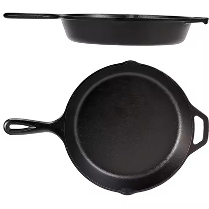 Happiness CAST IRON SKILLET FRYING PAN - 30cm