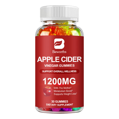 Beworths APPLE CIDER VINEGAR GUMMIES 1200mg - 30 pcs