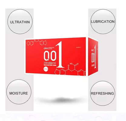 OLO 001 DELAY DRAGON CONDOM (10 PCS) - round packaging