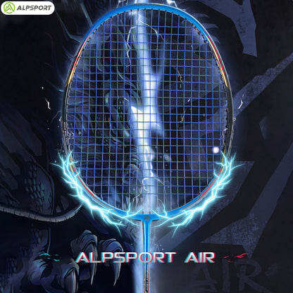 ALP SPORT 1pc AIR - ALP AIR Carbon Fiber Badminton Racket 10U G5 Superlight 52g 28-35lbs