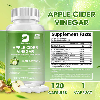 Beworths APPLE CIDER VINEGAR -60pcs