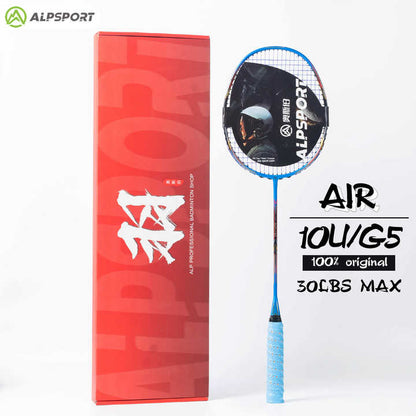 ALP SPORT 1pc AIR - ALP AIR Carbon Fiber Badminton Racket 10U G5 Superlight 52g 28-35lbs