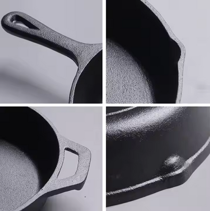 Happiness CAST IRON SKILLET FRYING PAN - 30cm