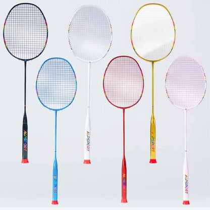 ALP SPORT 1pc - ALP BBQ2.0 8U Super Light Titanium Alloy 100% Full Carbon Fiber Badminton Racket 24-30Lbs
