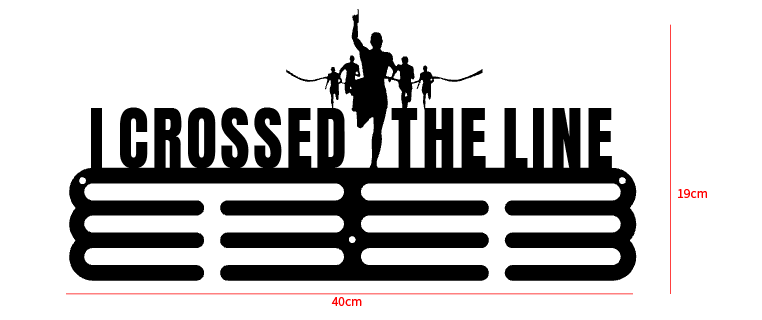 I CROSSED THE LINE Medal Hanger (Metal)