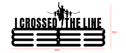 I CROSSED THE LINE Medal Hanger (Metal)