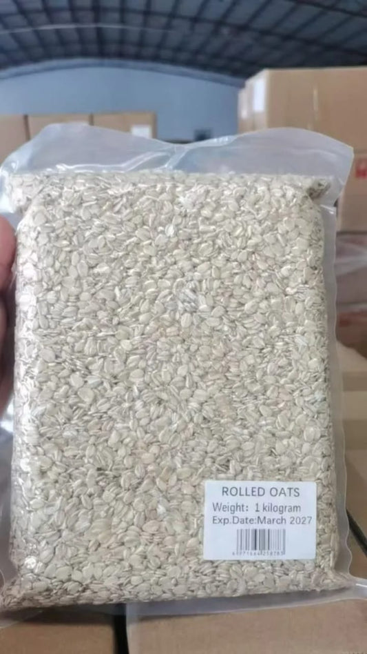 Old Fashion ROLLED OATS 1kg - sugar free healthy rolled oats - Exp. Date March 2027
