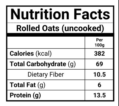 Old Fashion ROLLED OATS 1kg - sugar free healthy rolled oats - Exp. Date March 2027