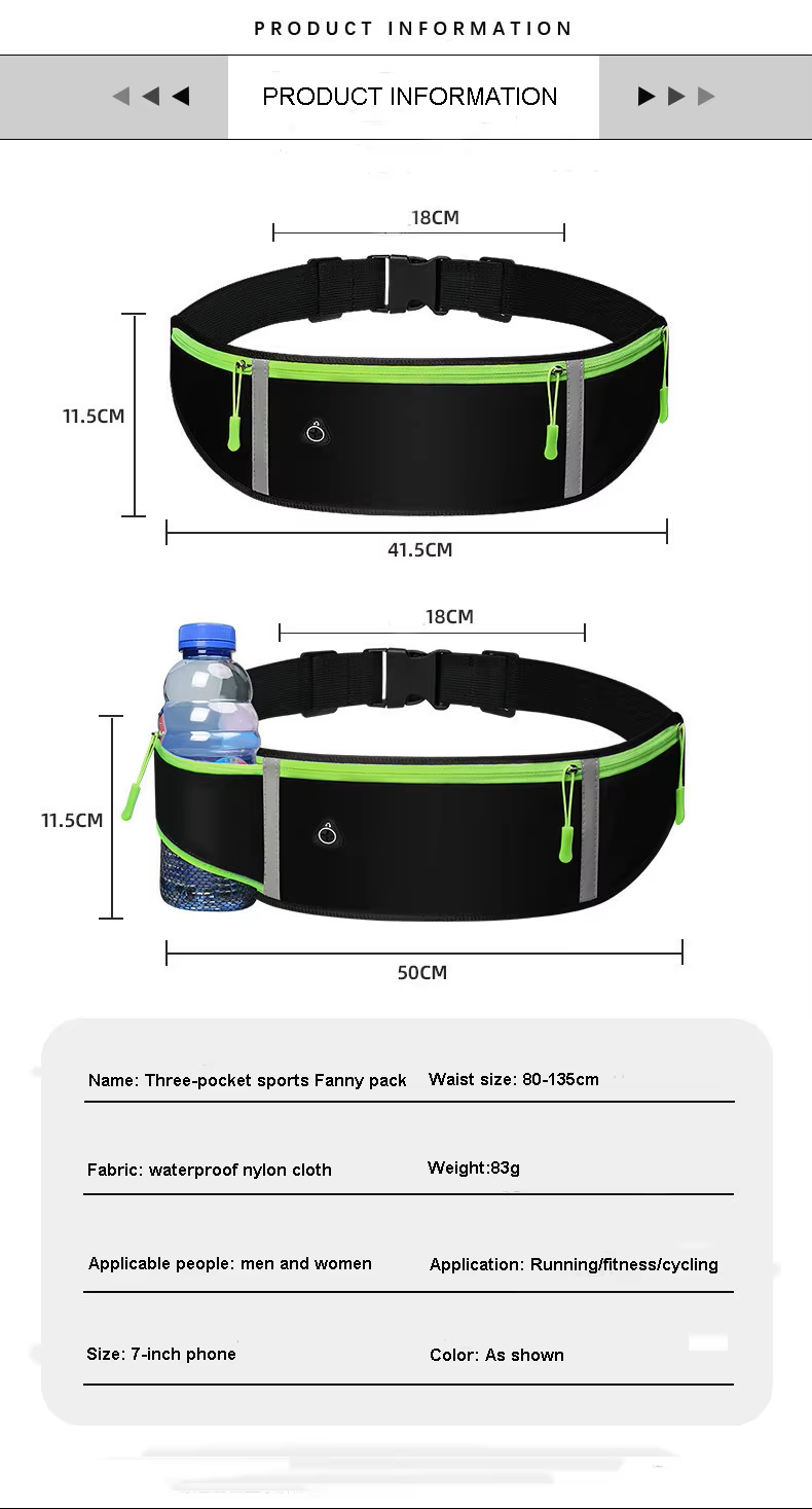 Reflective Sports RUNNING WAIST BAG