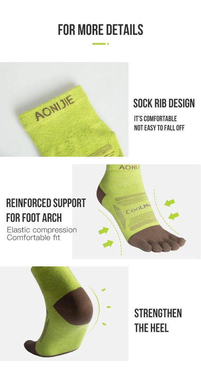 Aonijie SPORTS FIVE FINGER SOCKS Set of 3 PAIRS Model no. E4838