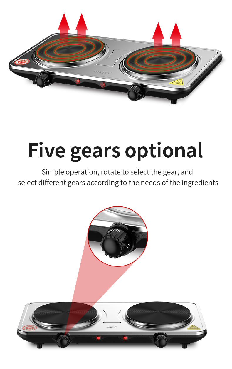 Sokany Double Heating Induction Cooker 2000W