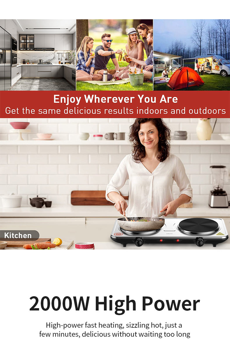 Sokany Double Heating Induction Cooker 2000W