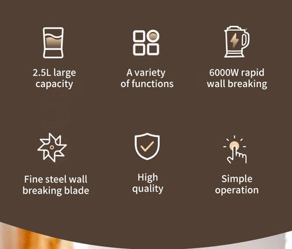 Sokany 2.5L Capacity 9 Speed Adjustable Portable Blender 6000W