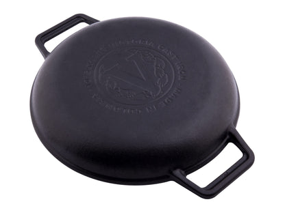 Happiness DUAL HANDLE CAST IRON FRYING PAN - 42cm x 3cm