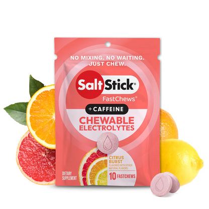 SALTSTICK Electrolyte Fastchews (Packet 10ct) -CITRUS BURST + CAFFEINE