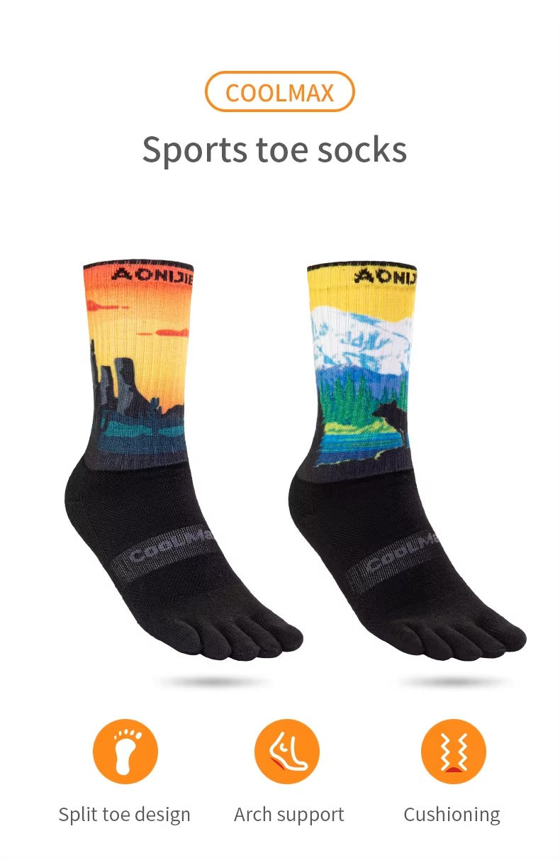 Aonijie Calf Toe Socks Model no. E4843 - SNOW