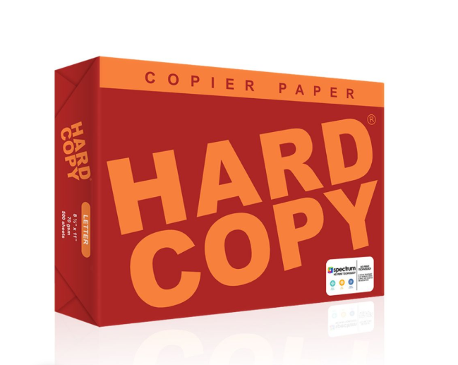 1 BOX - Hard Copy Copier Paper SUB 20 70gsm - 5 REAMS