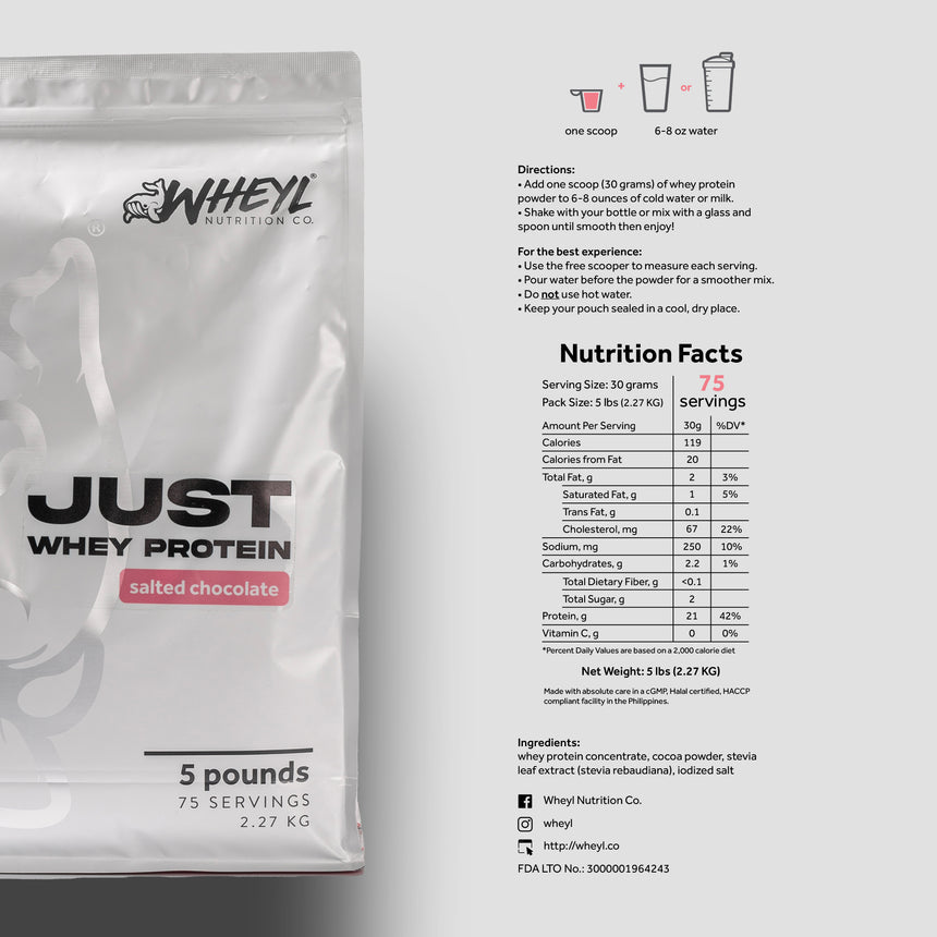 JUST Whey Protein Fiver - Salted Chocolate