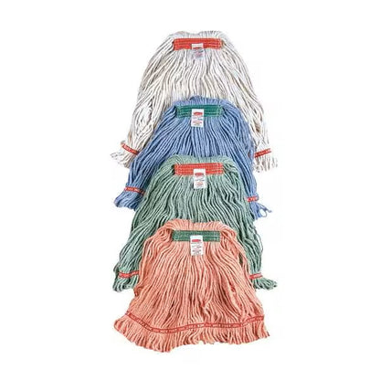 RUBBERMAID - Green Super Stitch Blend Mop 1"Headband - LARGE