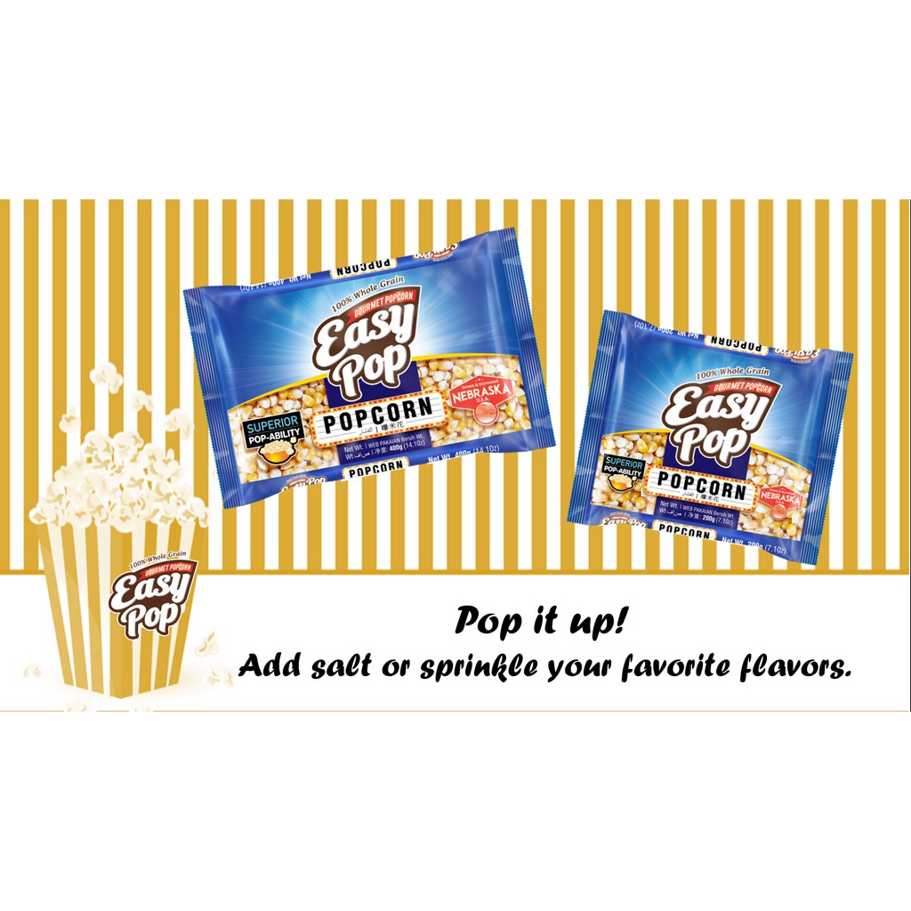 EASYPOP GOURMET POPCORN 400g