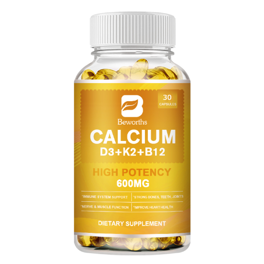 Beworths CALCIUM 600MG WITH D3, K2, B12 - 30 pcs