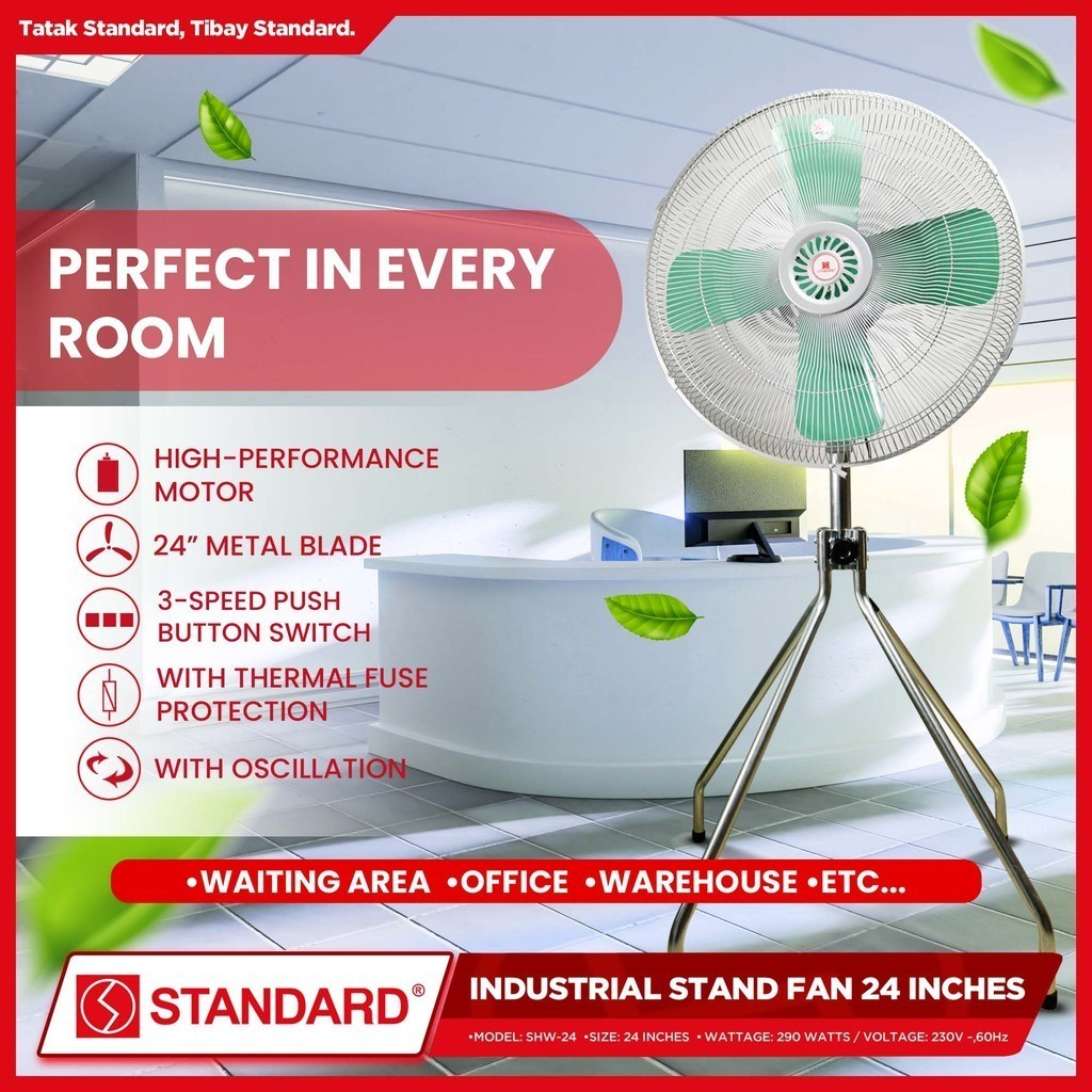 STANDARD INDUSTRIAL FAN 24″ - Metal Blade