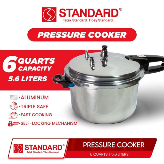 STANDARD - PRESSURE COOKER 6 Quarts  5.6L