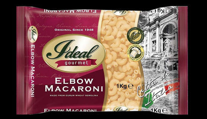 1 CASE -Ideal Gourmet Pasta - ELBOW MACARONI 1Kg (12 pcs)
