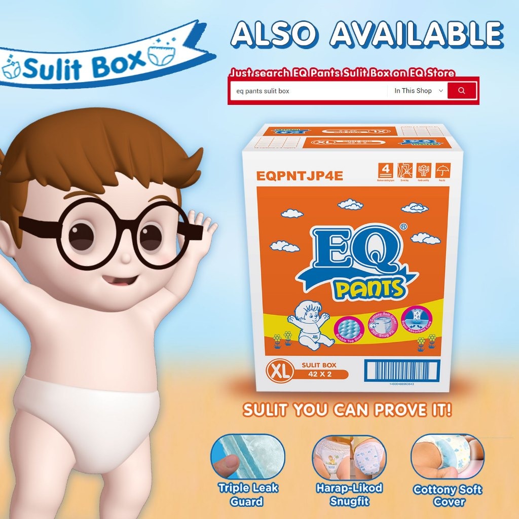 EQ Pants Mega Pack XLarge 66's - Pants Baby Diapers