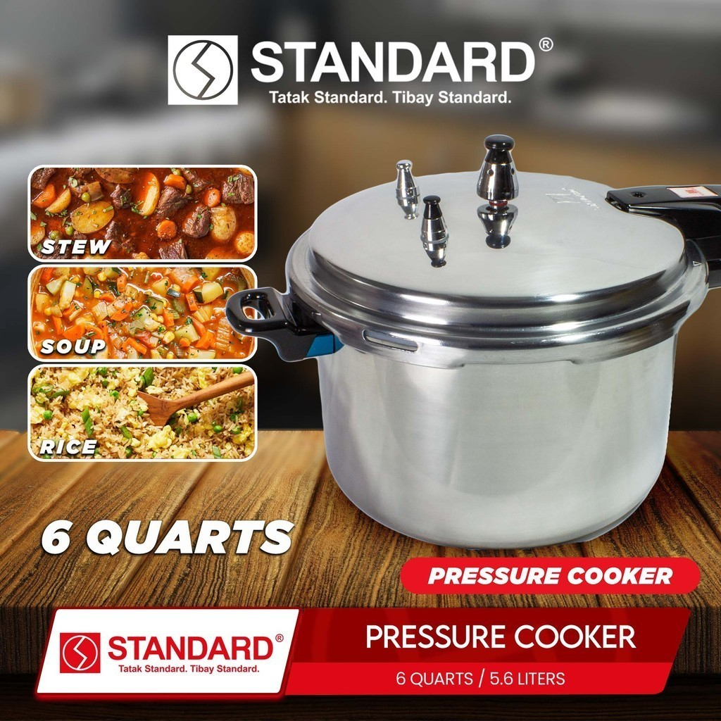 STANDARD PRESSURE COOKER 6 Quarts 5.6L