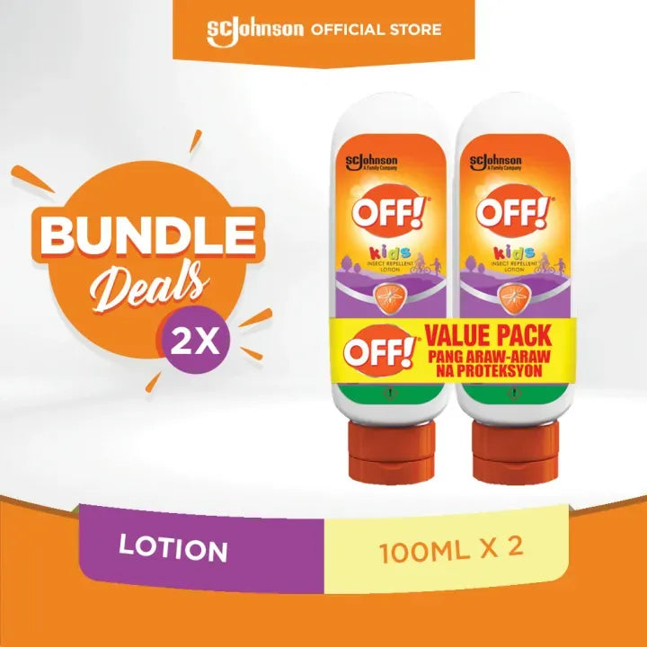 OFF! Mosquito Repellent Lotion - Kids Twin Pack (100ml x 2)