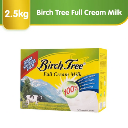 Birch Tree Full Cream Milk 2500g - Made from Pure Cow’s Milk