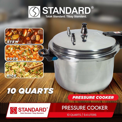 STANDARD PRESSURE COOKER 10 Quarts 9.4L