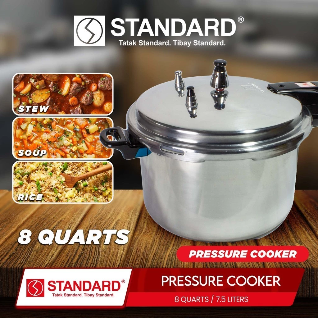 STANDARD PRESSURE COOKER 8 Quarts 7.5L
