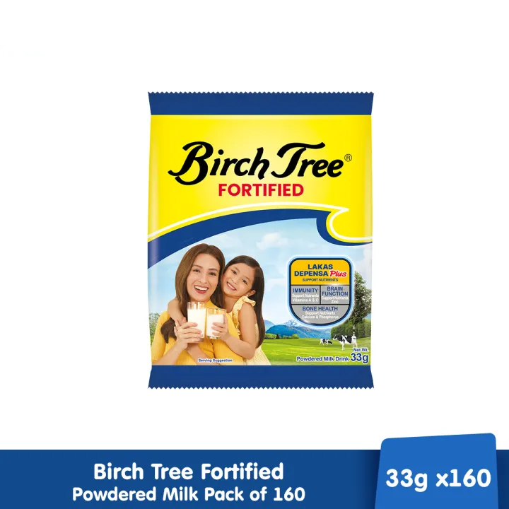 Birch Tree Fortified Powdered Milk 33g x 160 packs - 1 CASE