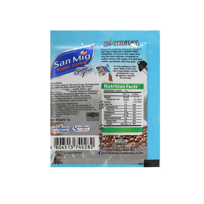 1 CASE - SAN MIG Super Coffee Original SF (7g x 20sachet) - 20 Packs